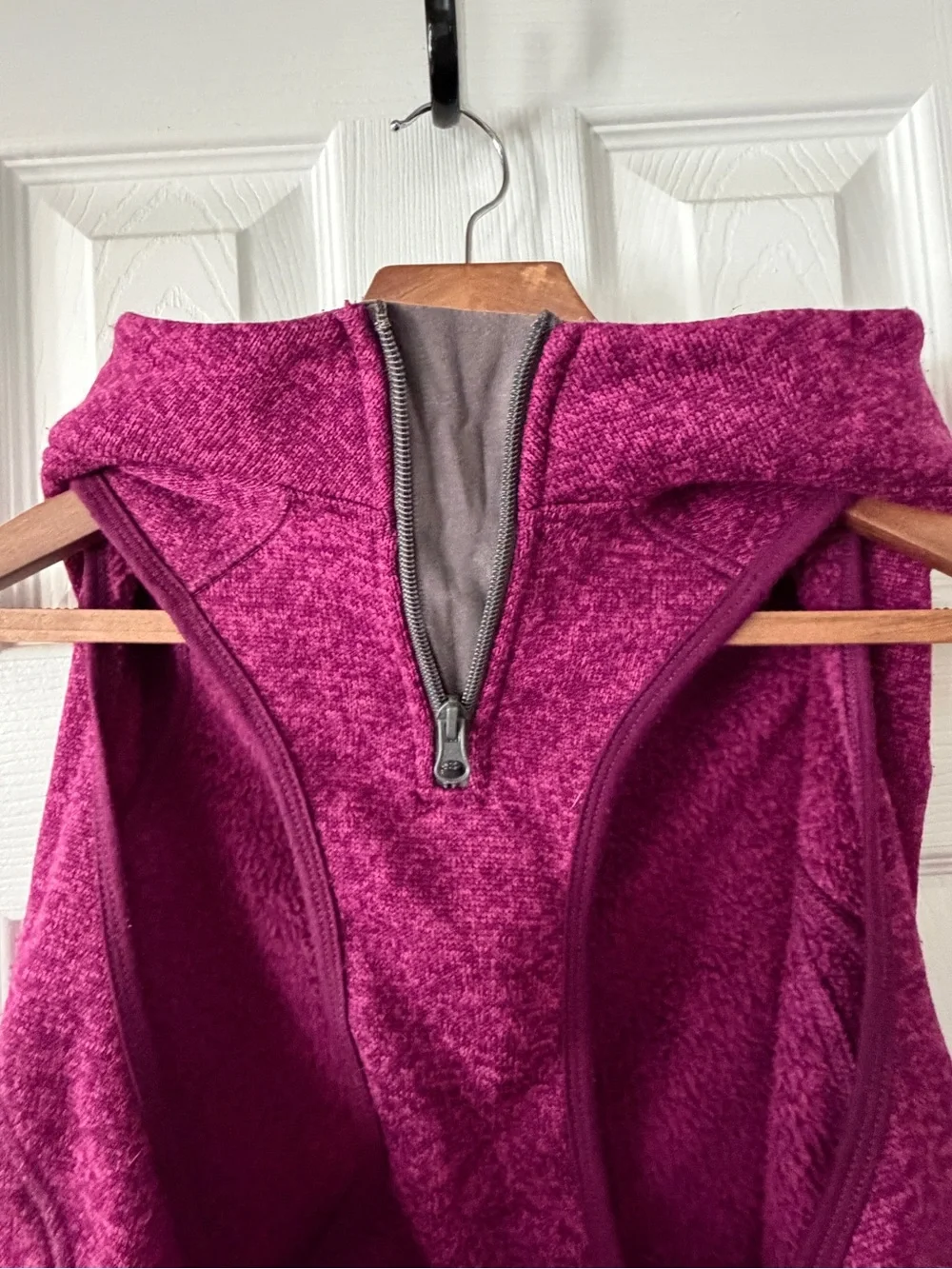 Kurgo XL Plum Fleece Dog Jacket Reflective Zip Back Winter Coat